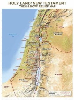 9781628627480 Holy Land New Testament Then And Now Relief Map