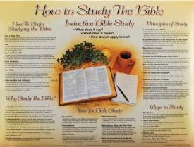 9781890947620 How To Study The Bible Wall Chart Laminated