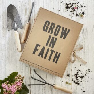 195002108134 Grow In Faith Garden Tool Box 3 Piece