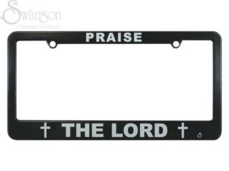 788200875665 Praise The Lord Auto Tag Frame