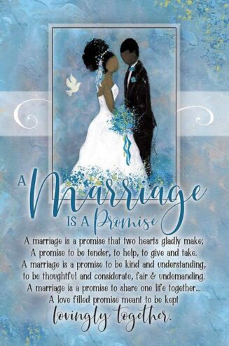 737682059797 Marriage Is A Promise (Plaque)