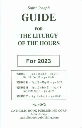 9781958237014 2023 Saint Joseph Guide For Liturgy Of The Hours Large Type