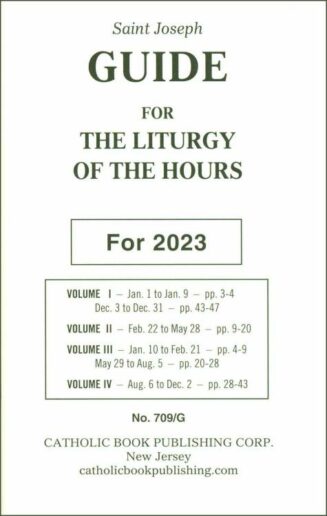 9781958237007 2023 Saint Joseph Guide For The Liturgy Of The Hours