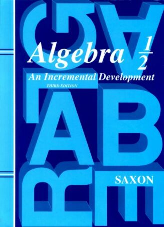 9781600329708 Saxon Algebra 1 2 Home School Kit With Solutions Manual