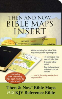 9781683071860 Then And Now Bible Maps Insert Plus Thinline Reference Bible Bundle