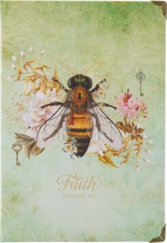 9781639522552 Faith Journal Romans 5:1 Mint Green Bee