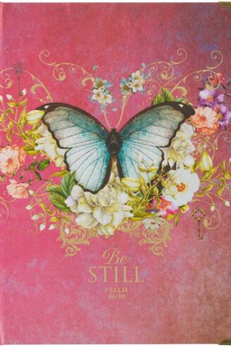 9781639522583 Be Still Journal Psalm 46:10 Pink Butterfly