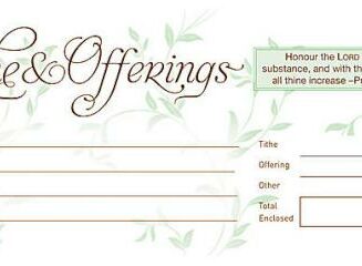 081407013923 Tithe And Offerings Offering Envelopes
