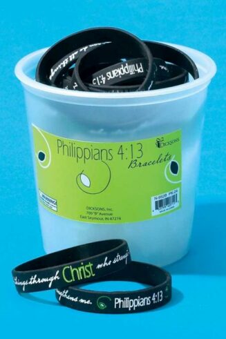 603799407113 I Can Do All Things Silicone (Bracelet/Wristband)