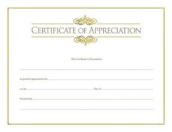 081407008813 Certificate Of Appreciation