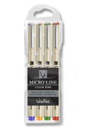 6006937132634 Veritas Micro Line Color Pens 4 Pack