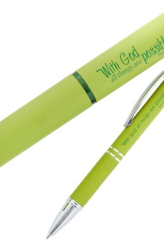 6006937142145 With God All Things Stylish Pen And Case
