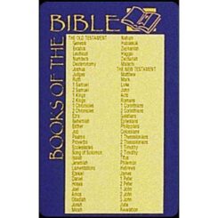 603799163675 Books Of The Bible Pocket Card