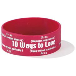 603799449342 10 Ways To Love Silicone (Bracelet/Wristband)