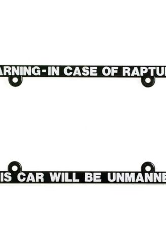 608200070016 Warning In Case Of Rapture License Frame