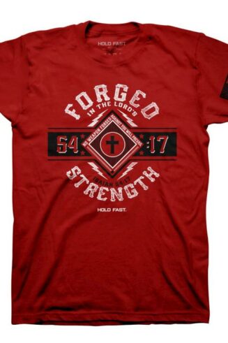 612978550656 Hold Fast Forged Strength (Small T-Shirt)