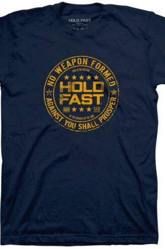 612978569382 Hold Fast No Weapon Formed Against Me Shall Prosper (Large T-Shirt)
