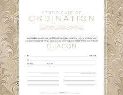 634337783246 Deacon Ordination Flat Certificate
