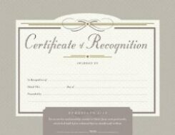 634337783277 Recognition Flat Certificate