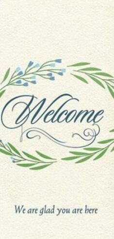634337787879 Welcome We Are Glad You Are Here Guest Cards
