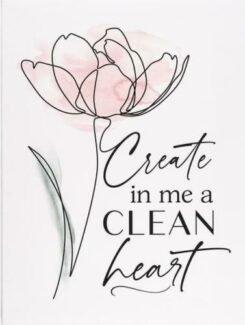 656200524114 Create In Me A Clean Heart Canvas (Plaque)