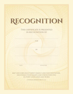 730817353098 Recognition Certificate