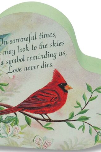 785525306607 Cardinal Memorial Floral Heart Block