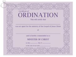 788200443109 Ordination Minister