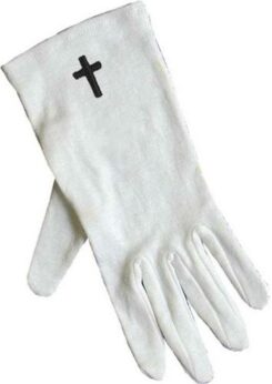 788200504046 Usher Gloves With Black Cross