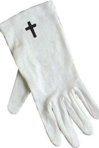 788200504053 Usher Gloves With Black Cross