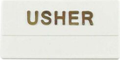 788200516124 Usher Plastic Badge Pack Of 24