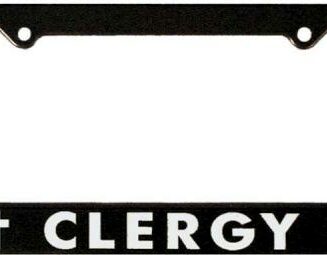 788200516483 Clergy With Crosses Auto Tag Frame