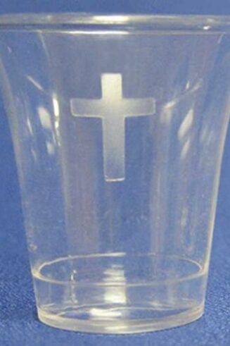 788200564705 Clear Cross Communion Cups 1000 Pack