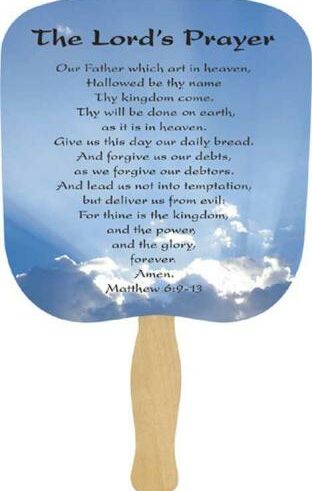 788200582204 Hand Fan The Lords Prayer Pack Of 50