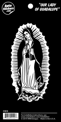818200014228 Our Lady Of Guadalupe Auto Window Sticker (Bumper Sticker)