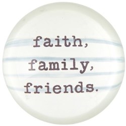 886083953460 Faith Family Friends Paperweight