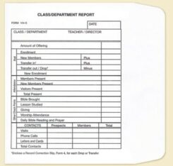 9780805400786 Class Or Department Report Offering Envelopes