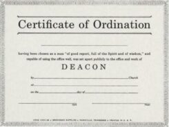 9780805472820 Certificate Of Ordination Deacon Billfold