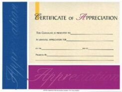 9780805473308 Certificate Of Appreciation