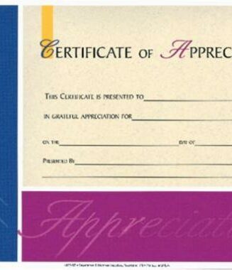 9780805473308 Certificate Of Appreciation
