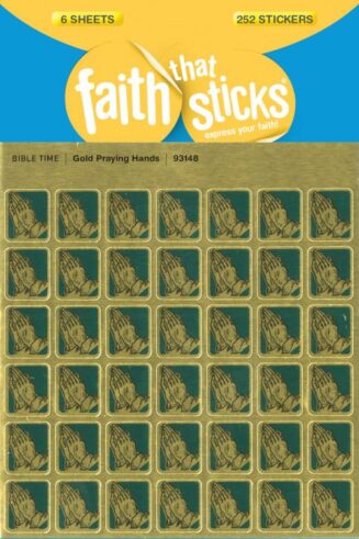 9781414393148 Gold Praying Hands Stickers