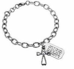 999137003100 Chunky Daisy Heart Cross (Bracelet/Wristband)