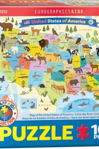 628136655538 United States Of America Map 100 Piece (Puzzle)