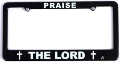 788200875665 Praise The Lord Auto Tag Frame