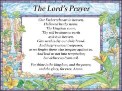 9780965508254 Lords Prayer Trespasses Wall Chart Laminated