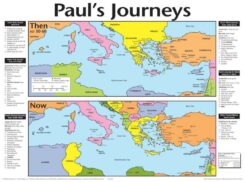 9789901980987 Pauls Journeys Then And Now Wall Chart Laminated