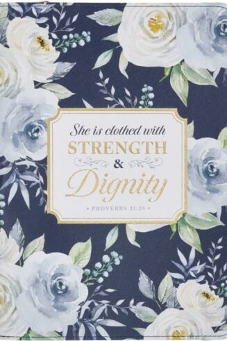 9781639523917 She Is Clothed With Strength And Dignity Journal With Zipper Closure