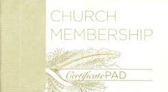 634337782867 New Church Member Certificates Pad Of 25