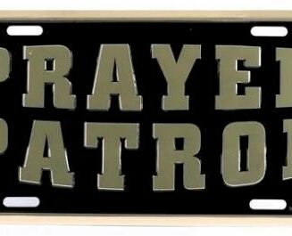 788200876938 Prayer Patrol Deluxe License Plate
