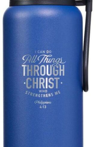 1220000137004 All Things Through Christ Philipians 4:13 Stainless Steel Water Bottle